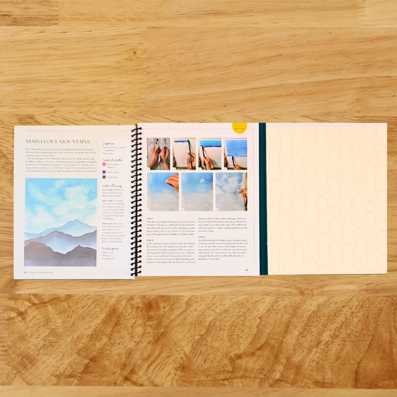 Learn to Watercolor: 20 Step-by-Step Beginner-Friendly Lessons on Watercolor Paper - Includes Watercolor Pad with Sketches – No Drawing Required! (Watercolor This Book)
