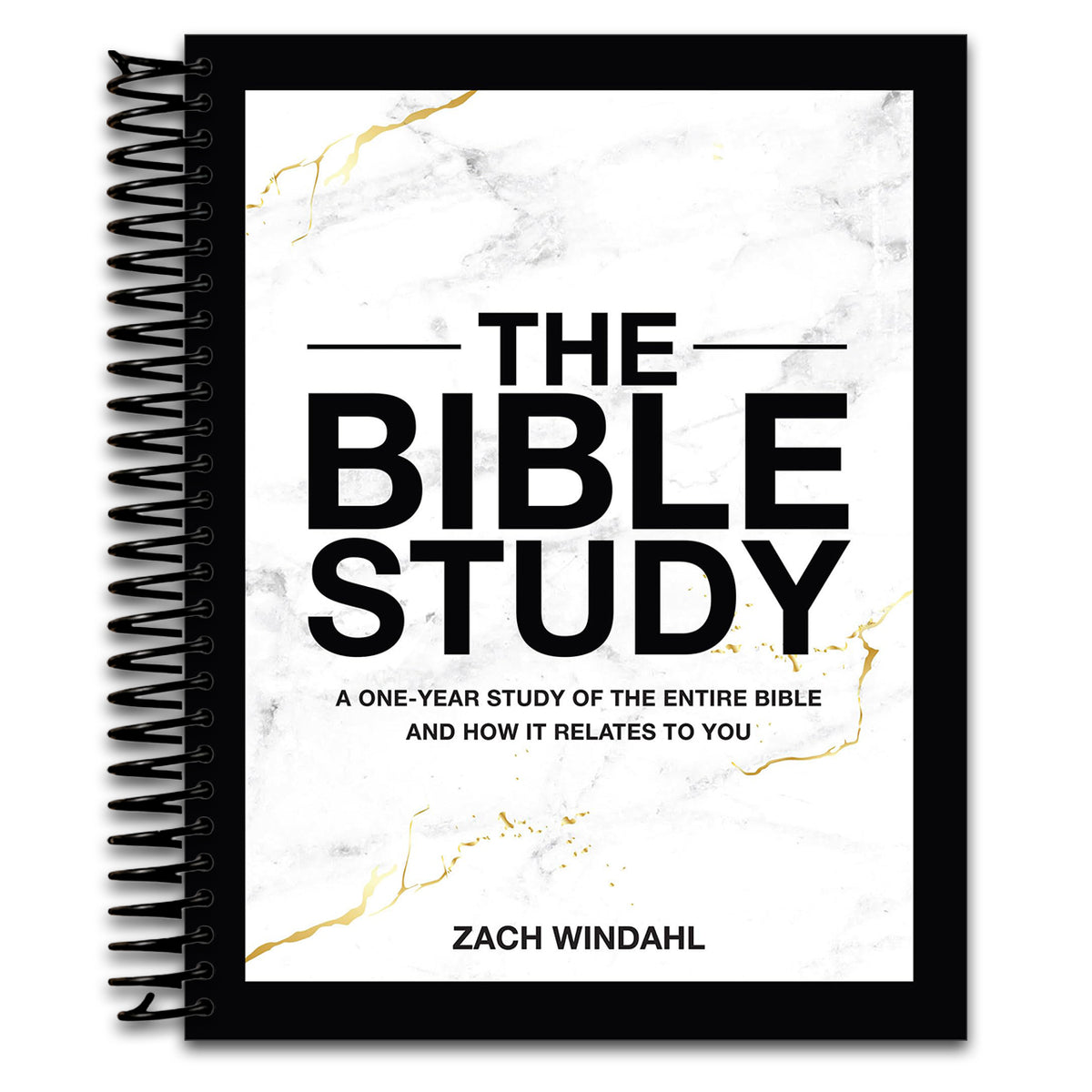 The Bible Study: A One-Year Study of the Entire Bible and How It Relates to You (1-Volume Hardcover Edition with Study Questions and Daily or Weekly Reading Plans) (Spiral bound) Happy Coil spiral bound book