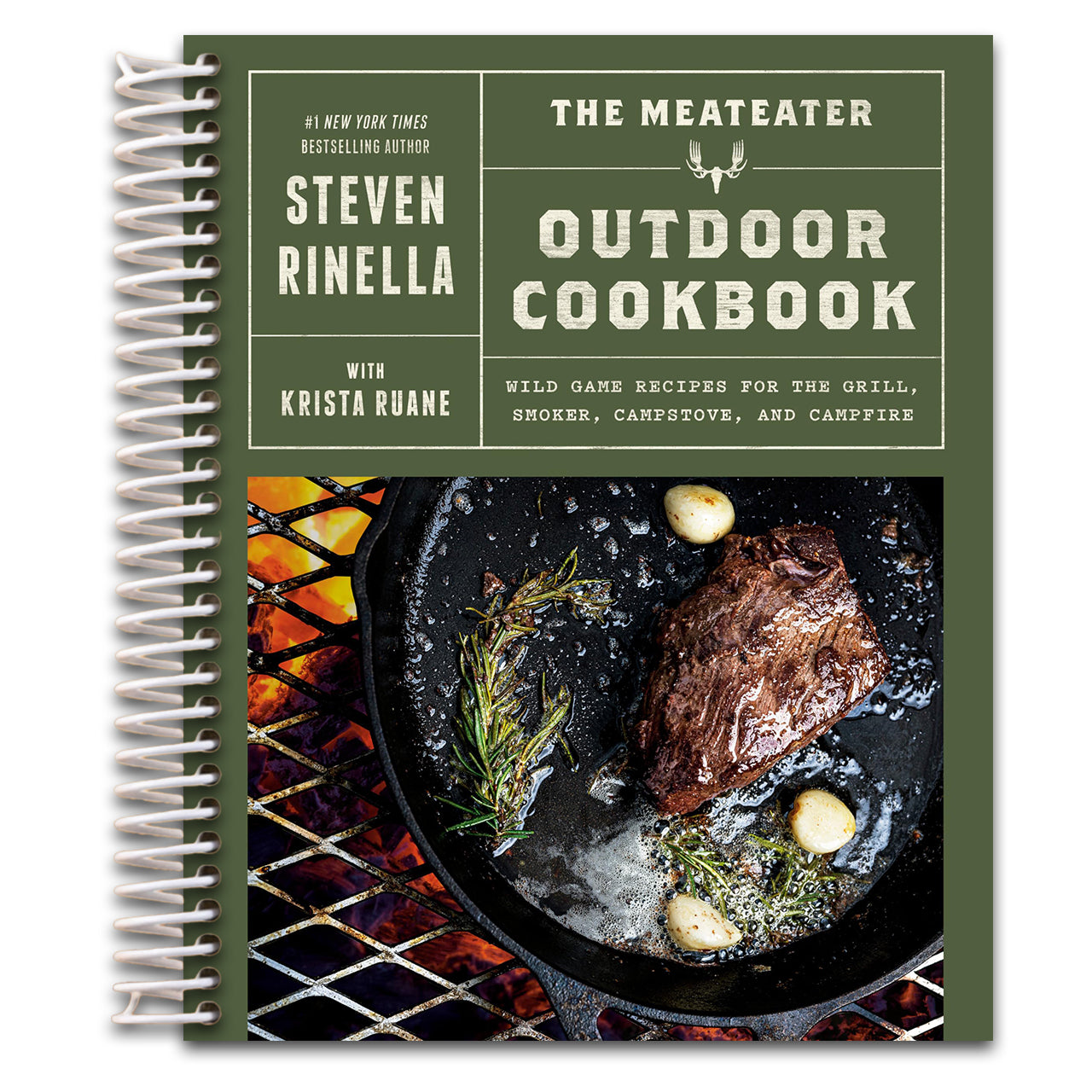 The MeatEater Outdoor Cookbook: Wild Game Recipes for the Grill, Smoker, Campstove, and Campfire (Spiral bound)