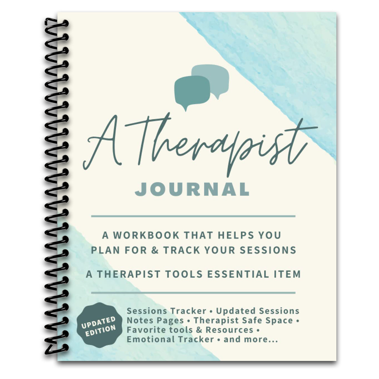 A Therapist Journal: A Workbook that helps you plan for & track your sessions - A Therapist Tools essential item (Therapy Journals) (Spiral bound) Happy Coil spiral bound book