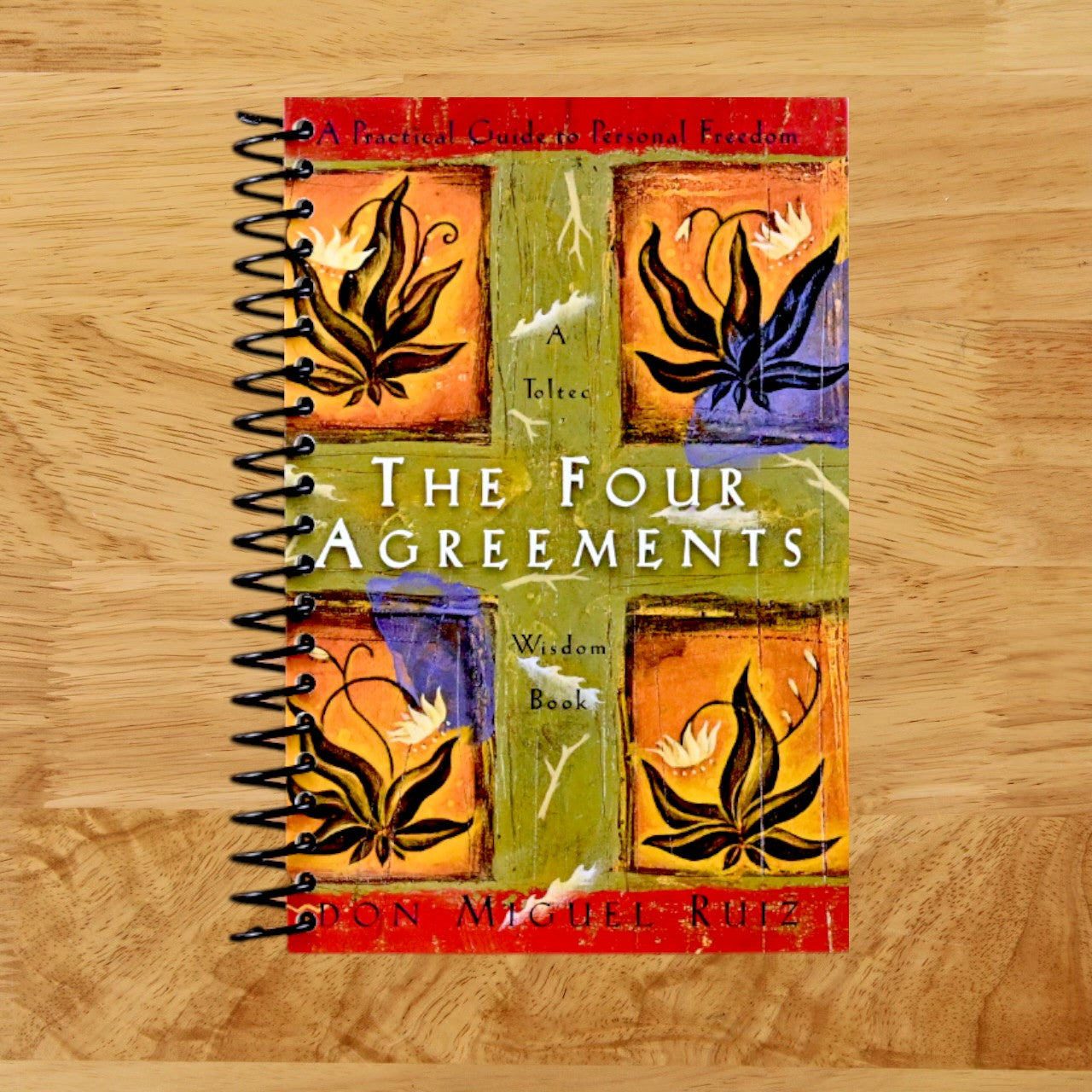 The Four Agreements: A Practical Guide to Personal Freedom (Spiral bound) Happy Coil spiral bound book