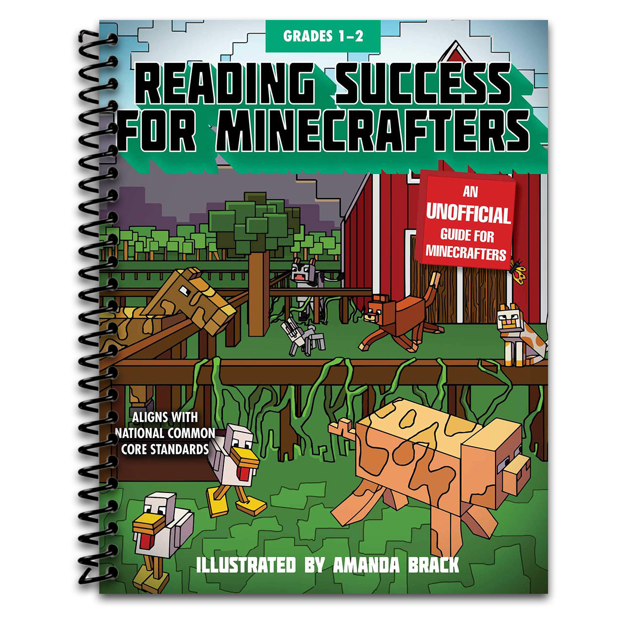 Reading Success for Minecrafters: Grades 1-2 (Reading for Minecrafters) (Spiral bound)