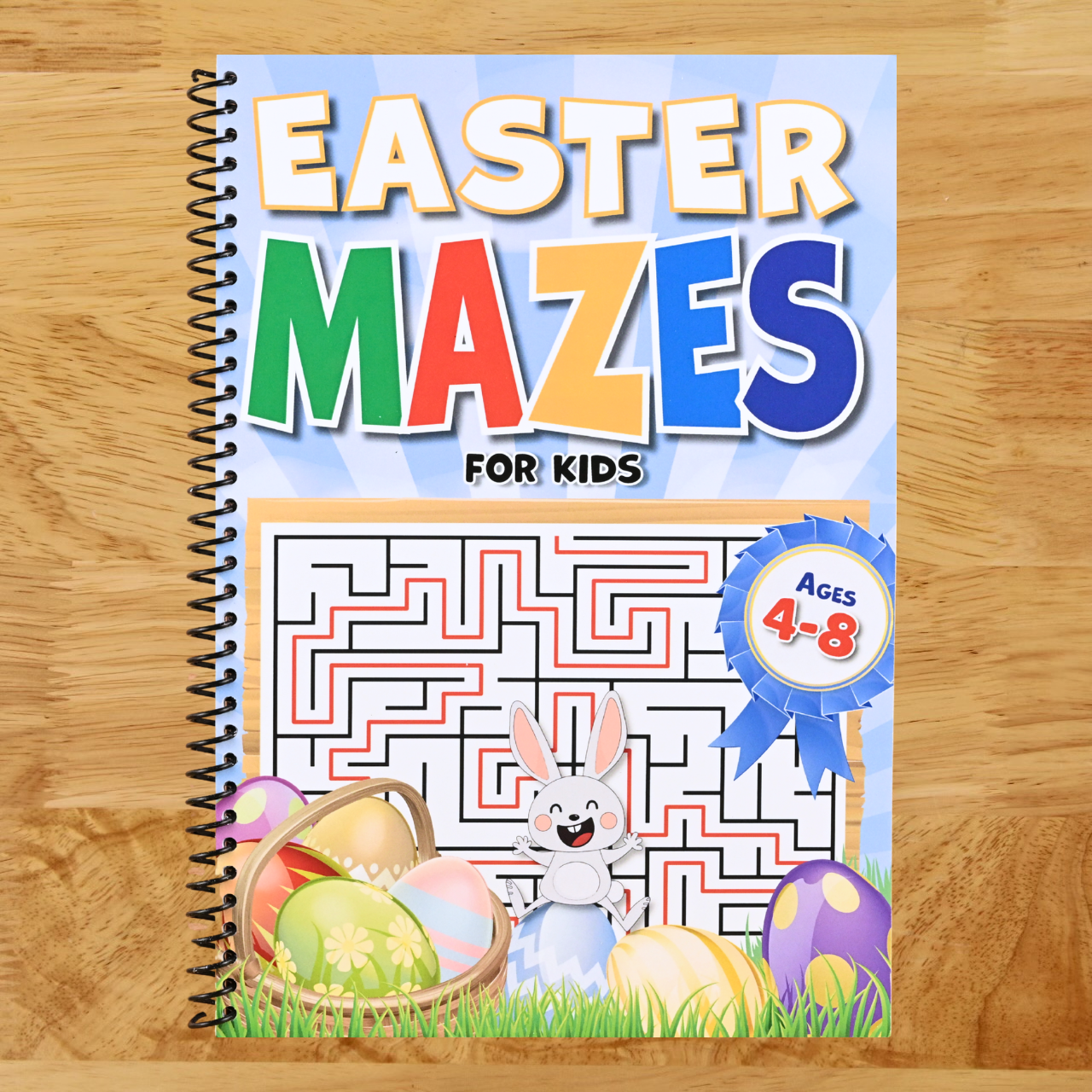 Easter Mazes For Kids Ages 4-8: 90+ Mazes over 3 Difficulty Levels. Best Kids Easter Basket Stuffers. Fun Maze Book For Kids 4-6, 6-8 (Easter Basket Stuffers For Kids)