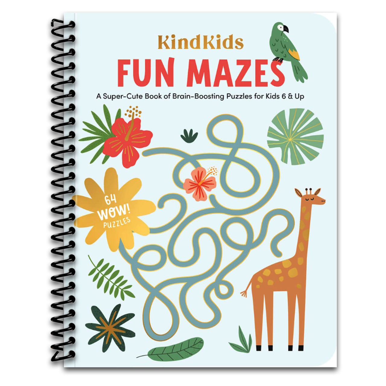 KindKids Fun Mazes: A Super-Cute Book of Brain-Boosting Puzzles for Kids 6 & Up (Spiral bound)