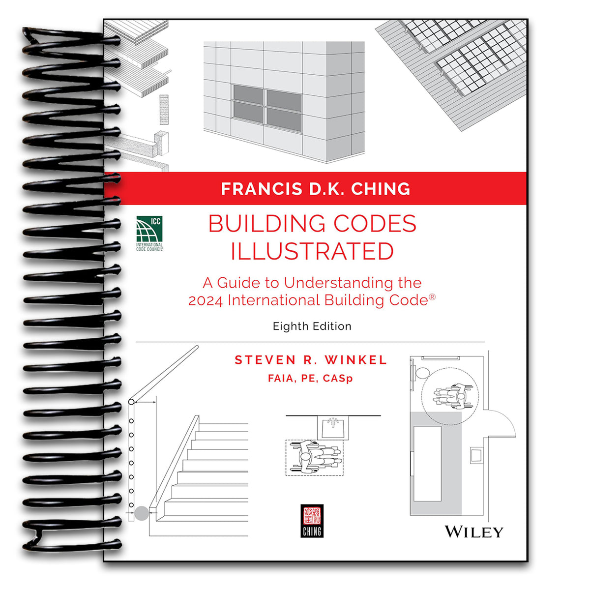 Building Codes Illustrated: A Guide to Understanding the 2024 International Building Code (Spiral bound) Happy Coil spiral bound book
