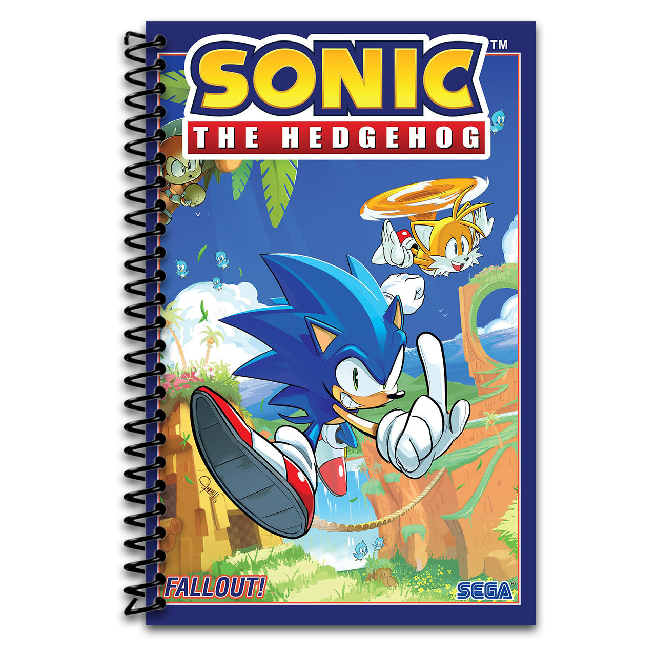 Sonic the Hedgehog, Vol. 1: Fallout! (Spiral bound) Happy Coil spiral bound book