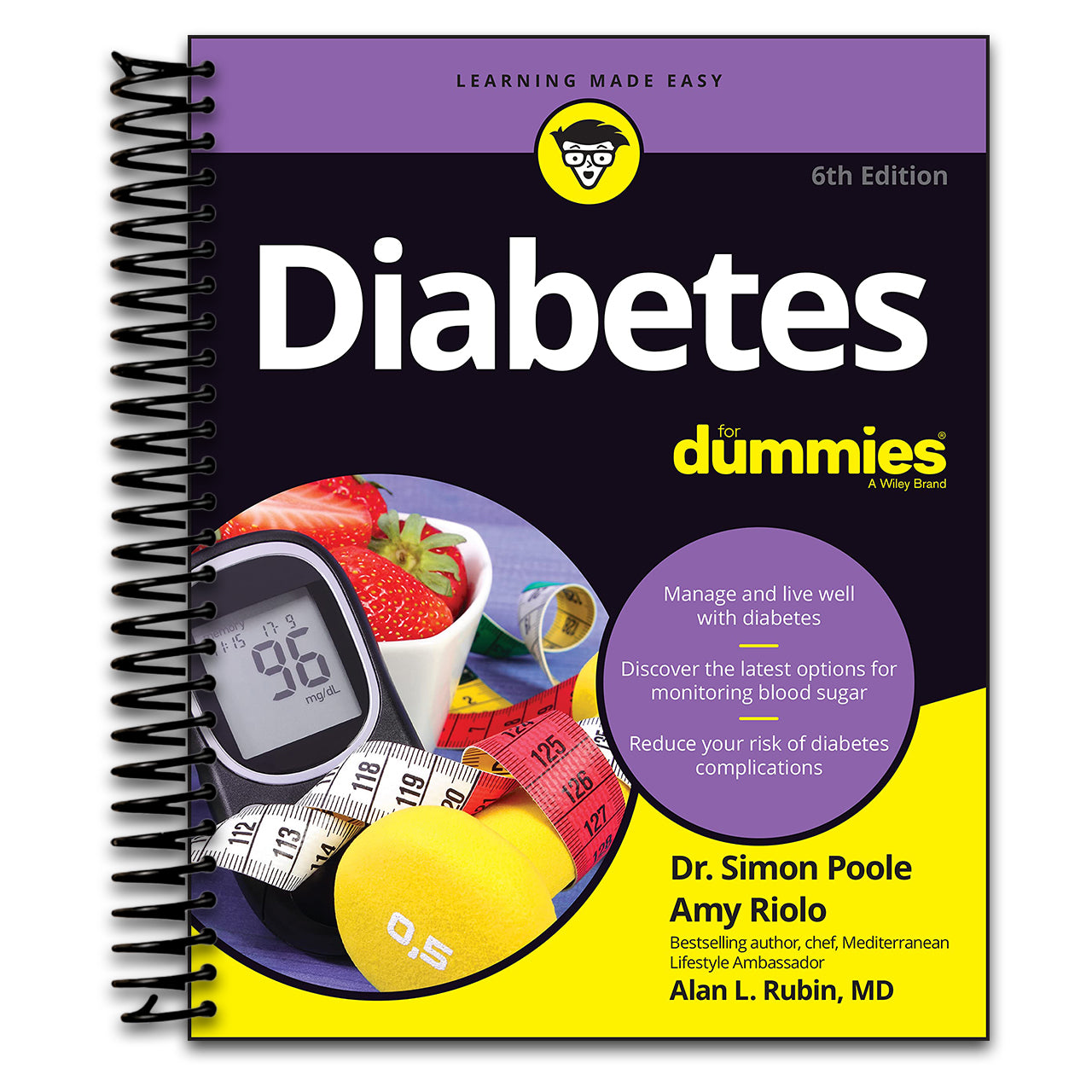 Diabetes For Dummies (Spiral bound) Happy Coil spiral bound book