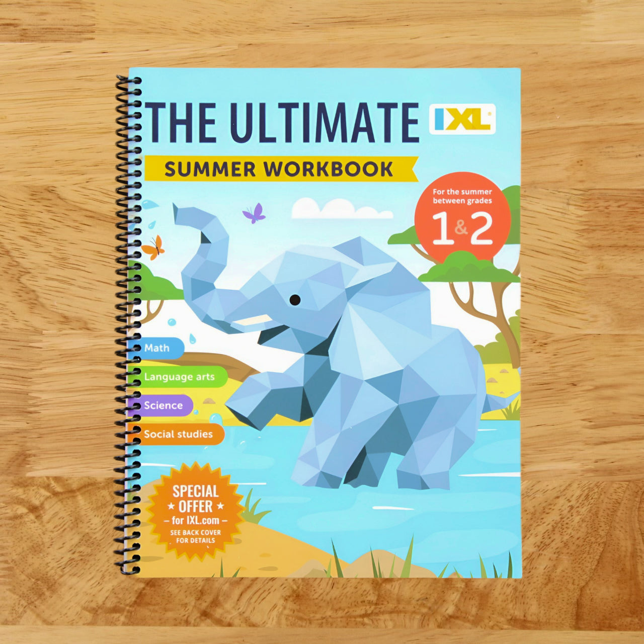 IXL Ultimate Summer 1st to 2nd Grade Workbook, Math, Reading Comprehension, Language Arts, Geography, Science, Social Studies, and Writing Practice for Kids (IXL Ultimate Summer Workbooks)