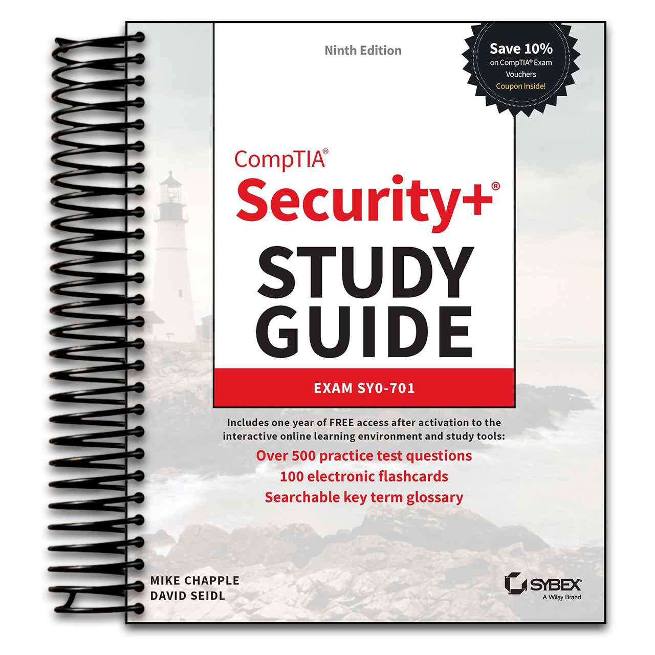 CompTIA Security+ Study Guide with over 500 Practice Test Questions: Exam SY0-701 (Sybex Study Guide) (Spiral bound)