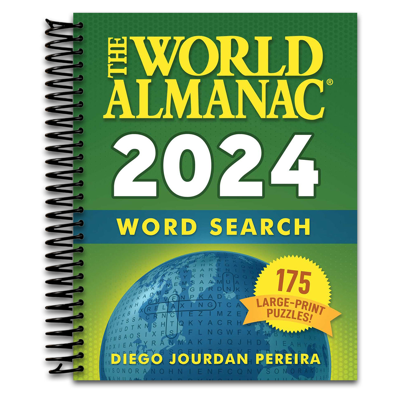 World Almanac 2024 Word Search: 175 Large-Print Puzzles! (Spiral bound)