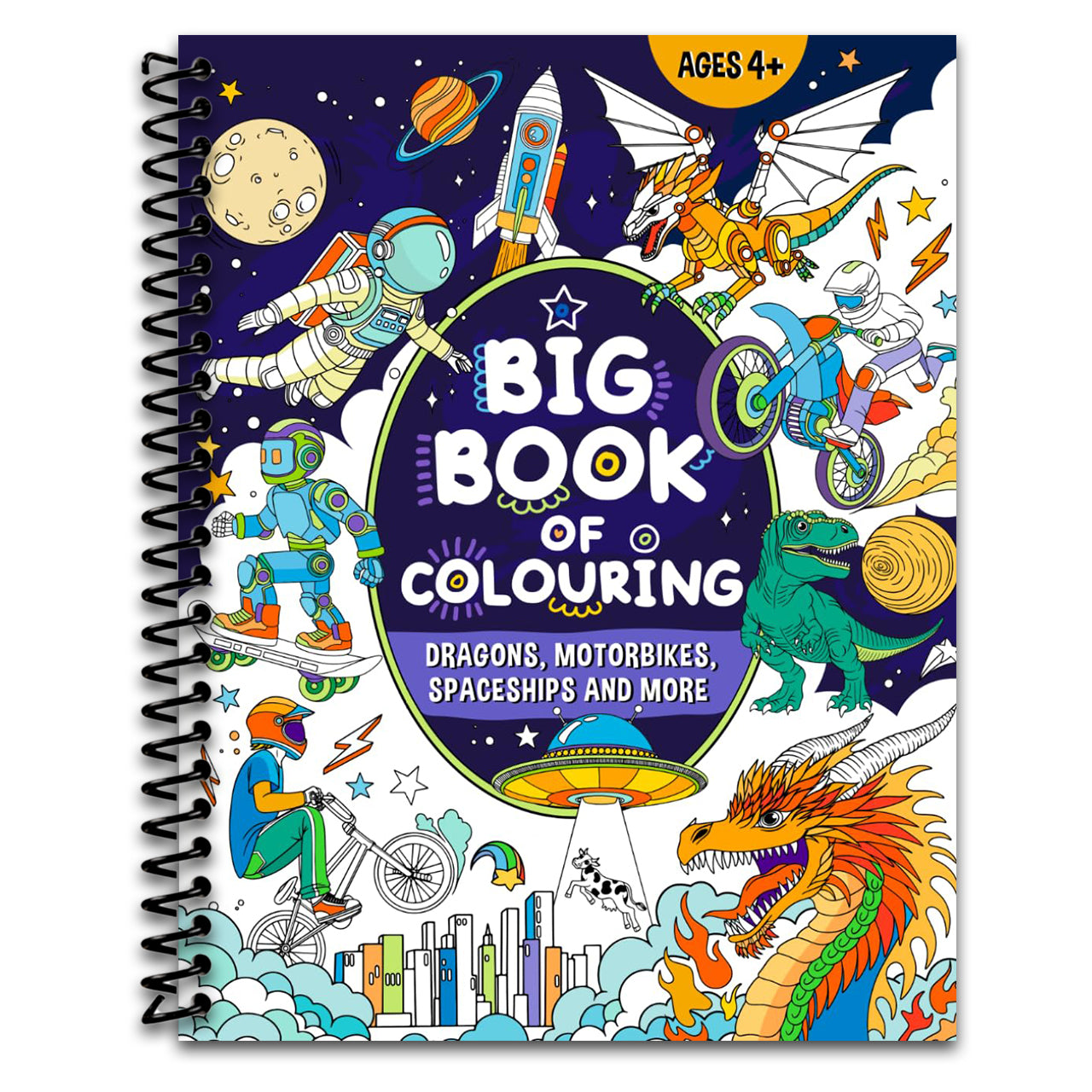 Big Book of Colouring for Boys: For Children Ages 4+ (Big Books of Colouring (Ages 4+)) (Spiral bound)