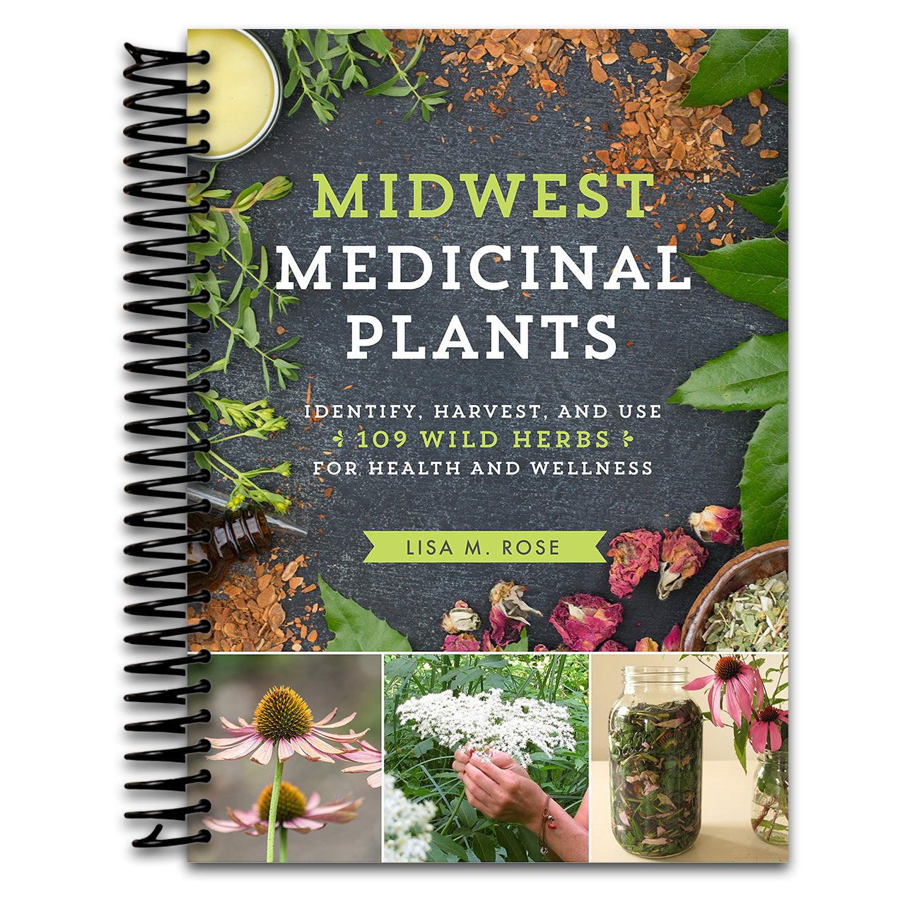 Midwest Medicinal Plants: Identify, Harvest, and Use 109 Wild Herbs for Health and Wellness (Medicinal Plants Series) (Spiral bound)