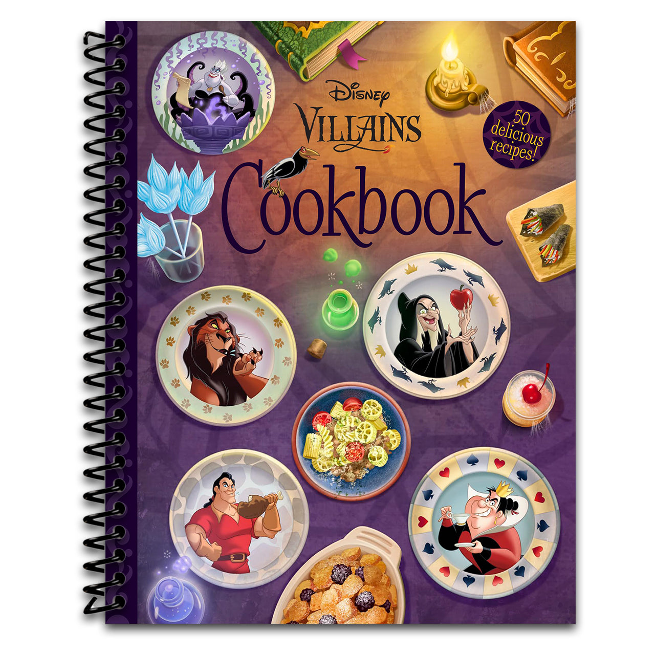 The Disney Villains Cookbook (Spiral bound) Happy Coil spiral bound book