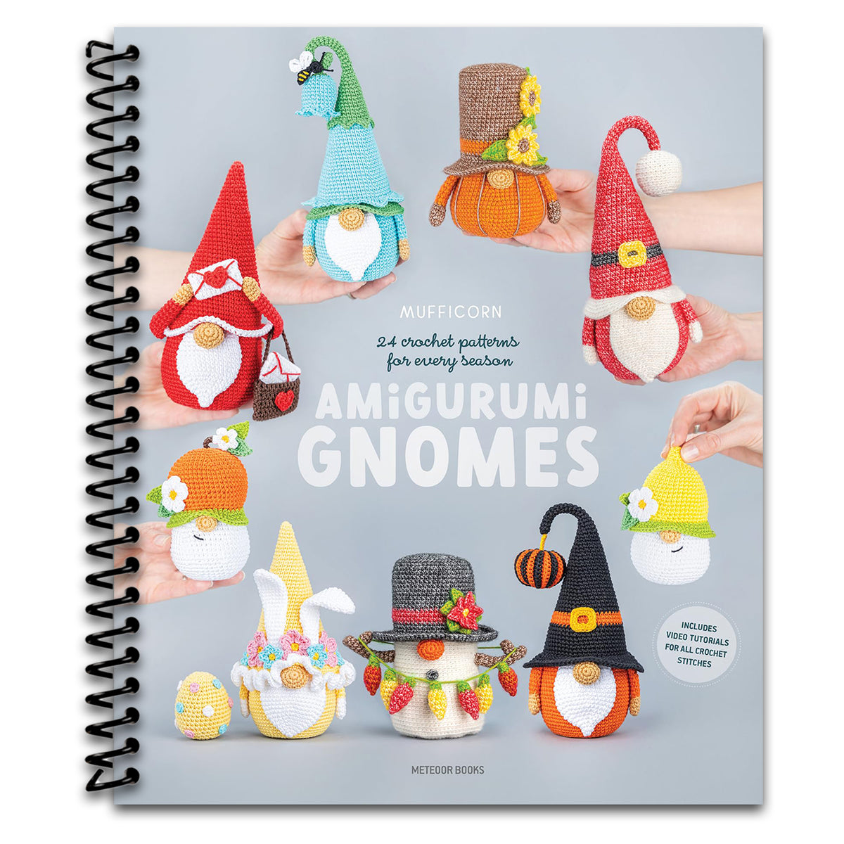 Amigurumi Gnomes: 24 Crochet Patterns for Every Season (Spiral bound) Happy Coil spiral bound book
