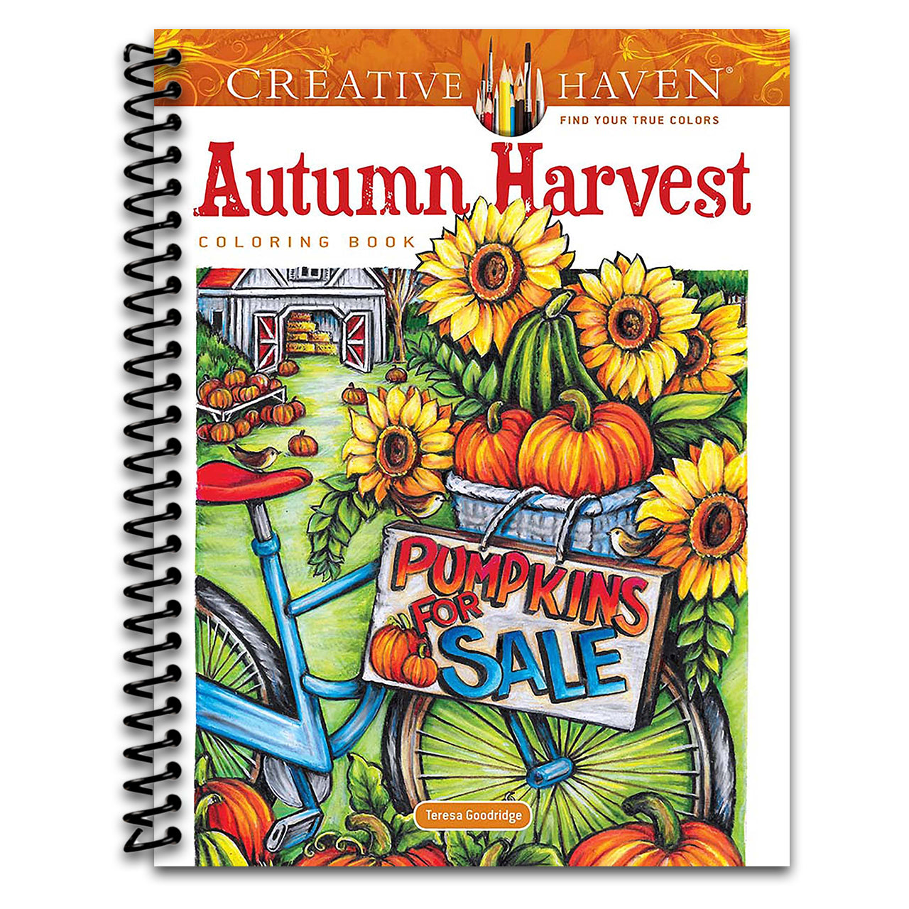 Creative Haven Autumn Harvest Coloring Book (Adult Coloring Books: Seasons) (Spiral bound)