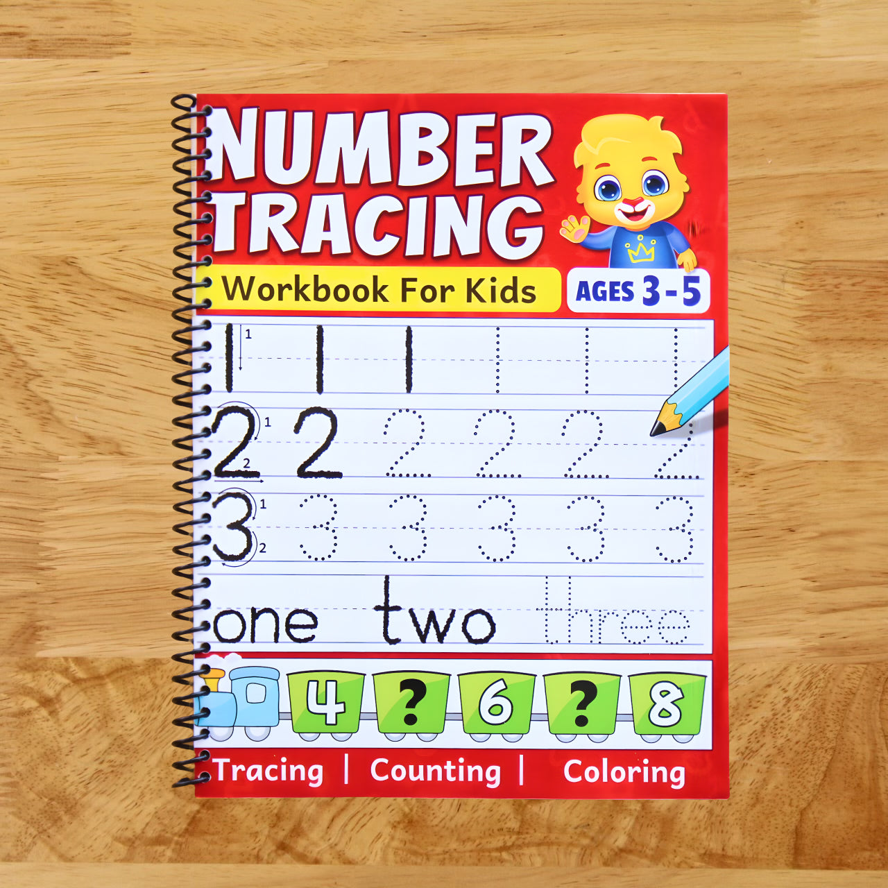 Number Tracing Workbook: Color, Count & Trace Numbers For Toddlers, Preschool, and Kindergarten Kids Ages 3 - 5 | Beginners Math Activity Book For Preschoolers & Kindergarteners