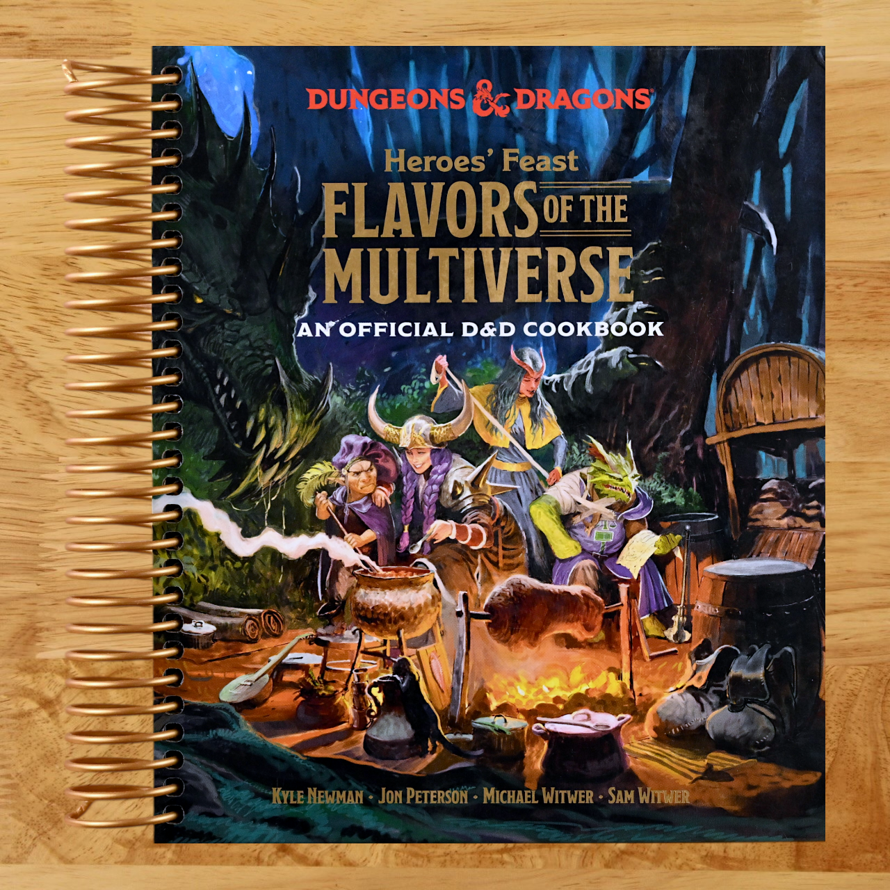 Heroes' Feast Flavors of the Multiverse (Dungeons & Dragons): An Official D&D Cookbook (Spiral bound) Happy Coil spiral bound book
