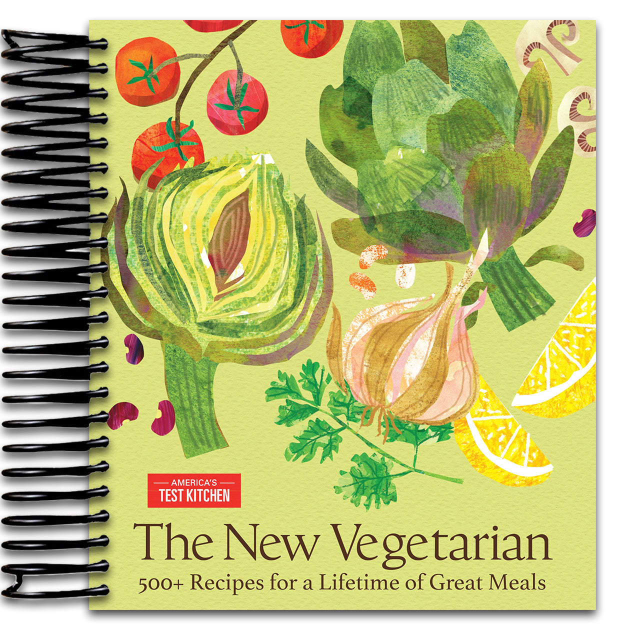 The New Vegetarian: 500+ Recipes for a Lifetime of Great Meals (Spiral bound) Happy Coil spiral bound book