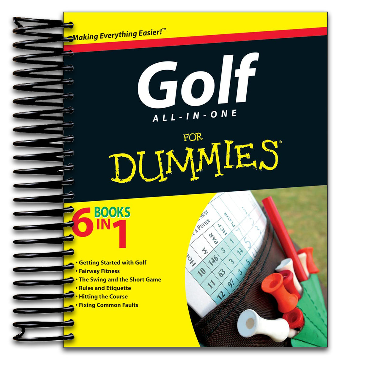 Golf All-in-One For Dummies (For Dummies Series) (Spiral bound) Happy Coil spiral bound book