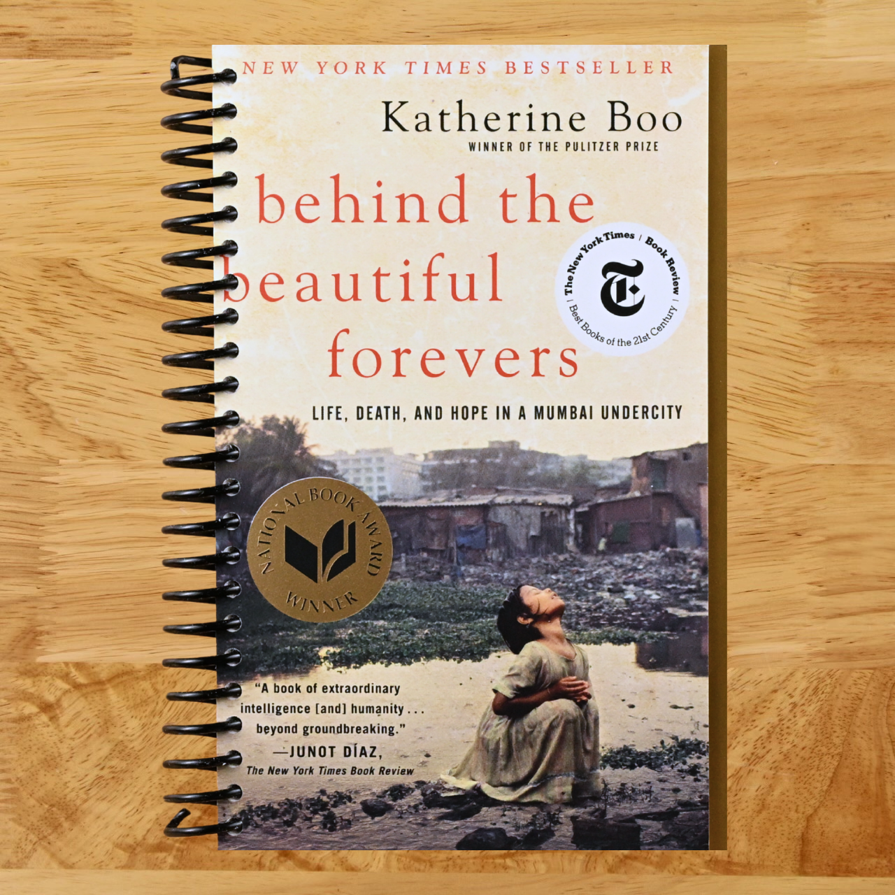 Behind the Beautiful Forevers: Life, Death, and Hope in a Mumbai Undercity (Spiral bound) Happy Coil spiral bound book