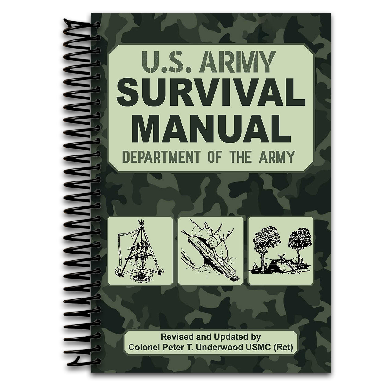 The Official U.S. Army Survival Manual Updated (Spiral bound) Happy Coil spiral bound book