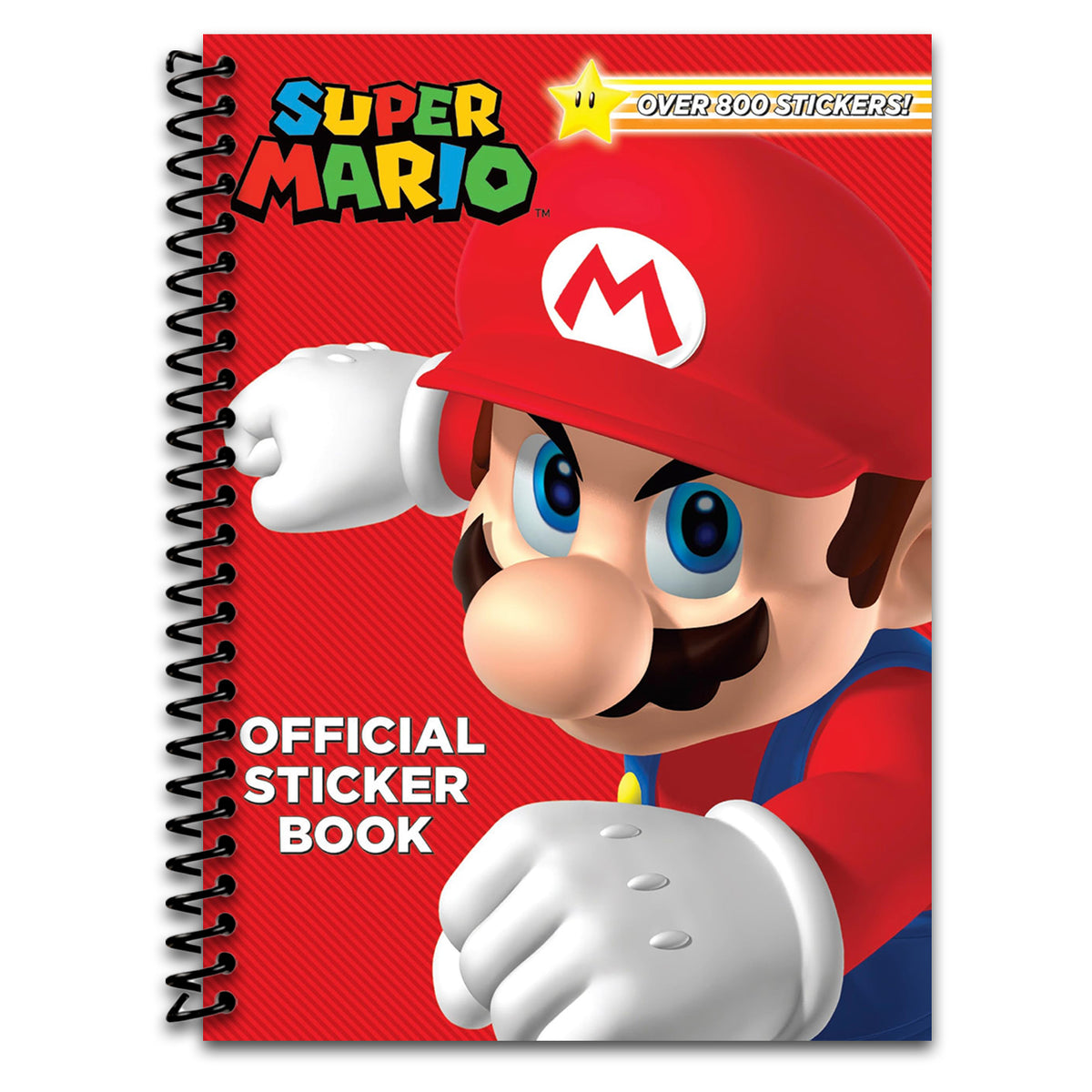 Super Mario Official Sticker Book (Nintendo®): Over 800 Stickers! (Spiral bound) Happy Coil spiral bound book