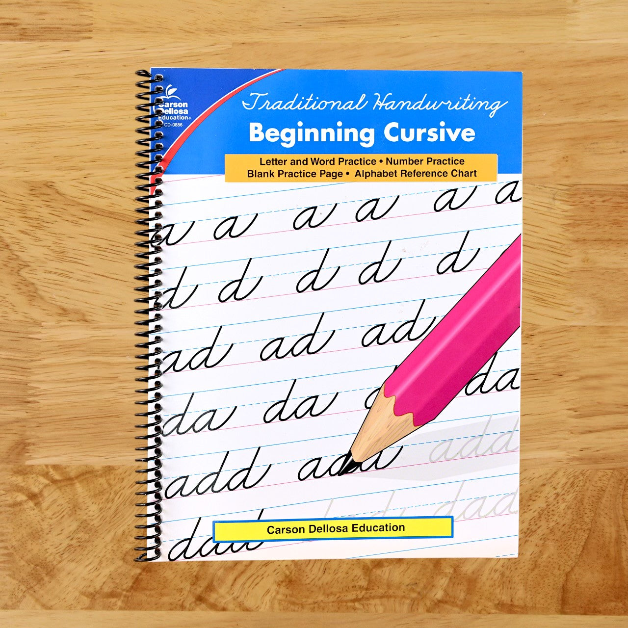 Carson Dellosa Beginning Cursive Handwriting Workbook, Traditional Writing Book With Number and Letter Tracing and Sight Words Practice, Classroom or Homeschool Curriculum