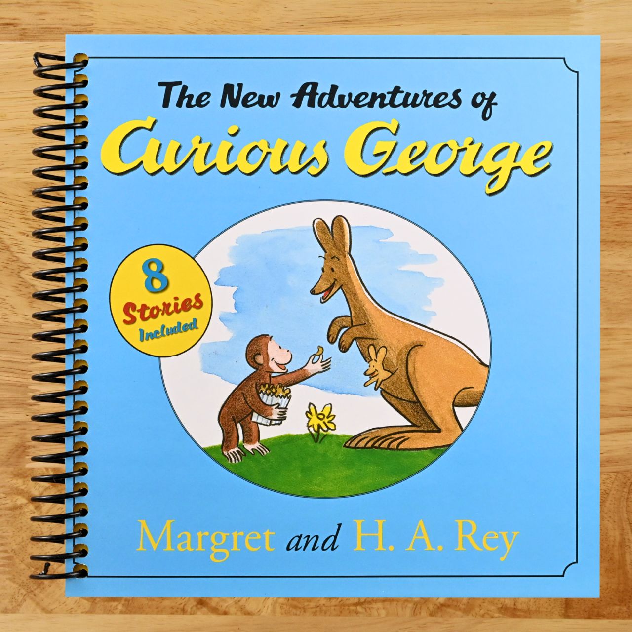 The New Adventures of Curious George: A Hardcover Treasury of Eight Stories for Kids (Ages 4-7) (Spiral bound) Happy Coil spiral bound book
