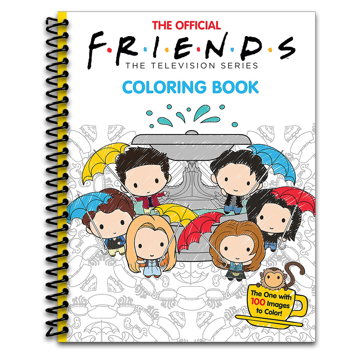 The Official Friends Coloring Book: The One with 100 Images to Color! (Spiral bound)