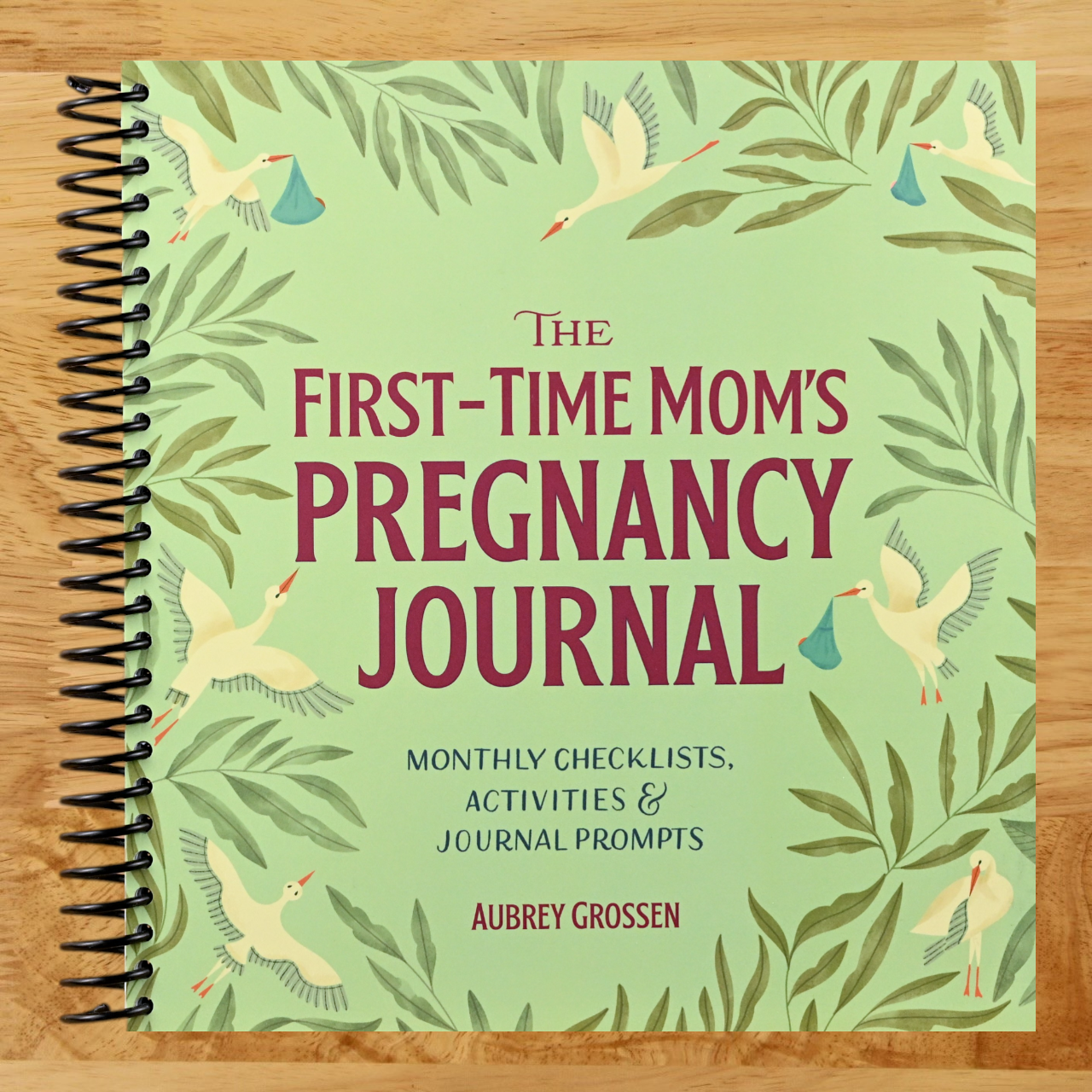 The First-Time Mom's Pregnancy Journal: Monthly Checklists, Activities, & Journal Prompts (Spiral bound) Happy Coil spiral bound book