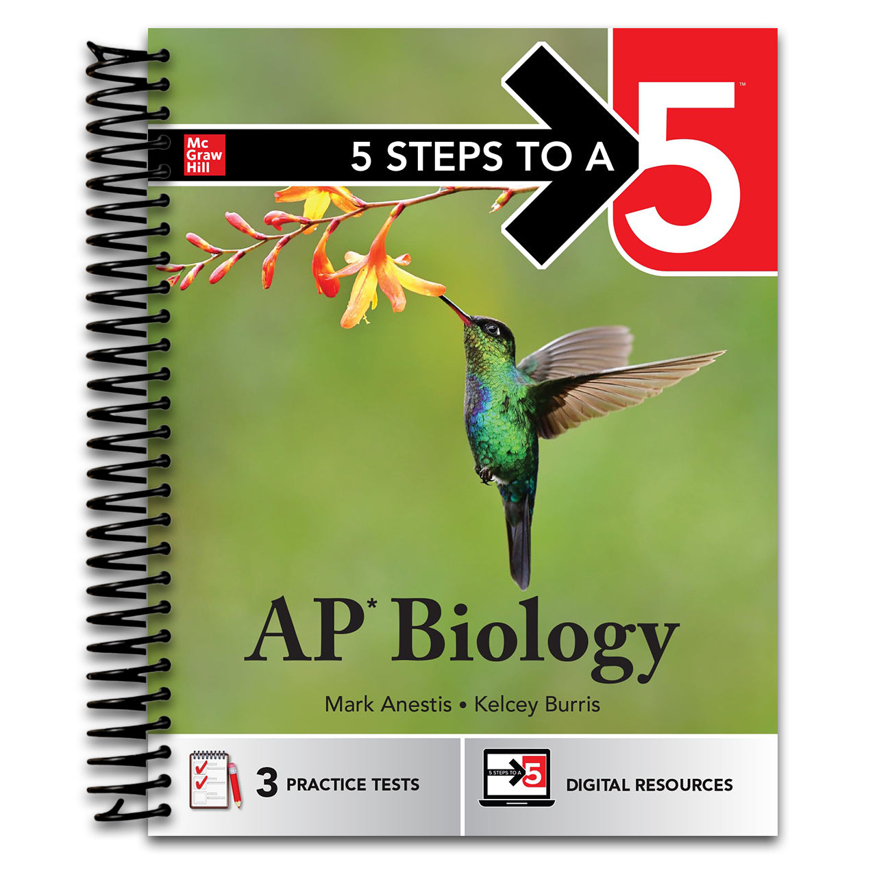 5 Steps to a 5: AP Biology 2026: Practice AP Tests + AP Content Review + Digital Exams (Spiral bound) Happy Coil spiral bound book
