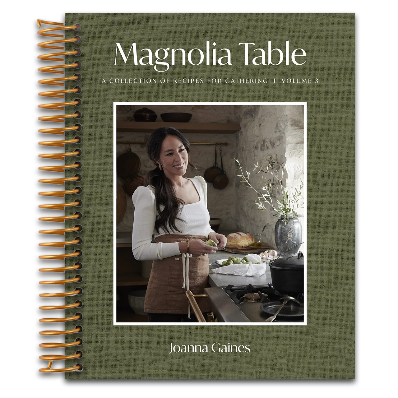 Magnolia Table, Volume 3: A Collection of Recipes for Gathering ― A NYT Bestselling Southern Cookbook from TV Host Joanna Gaines (Spiral bound) Happy Coil spiral bound book