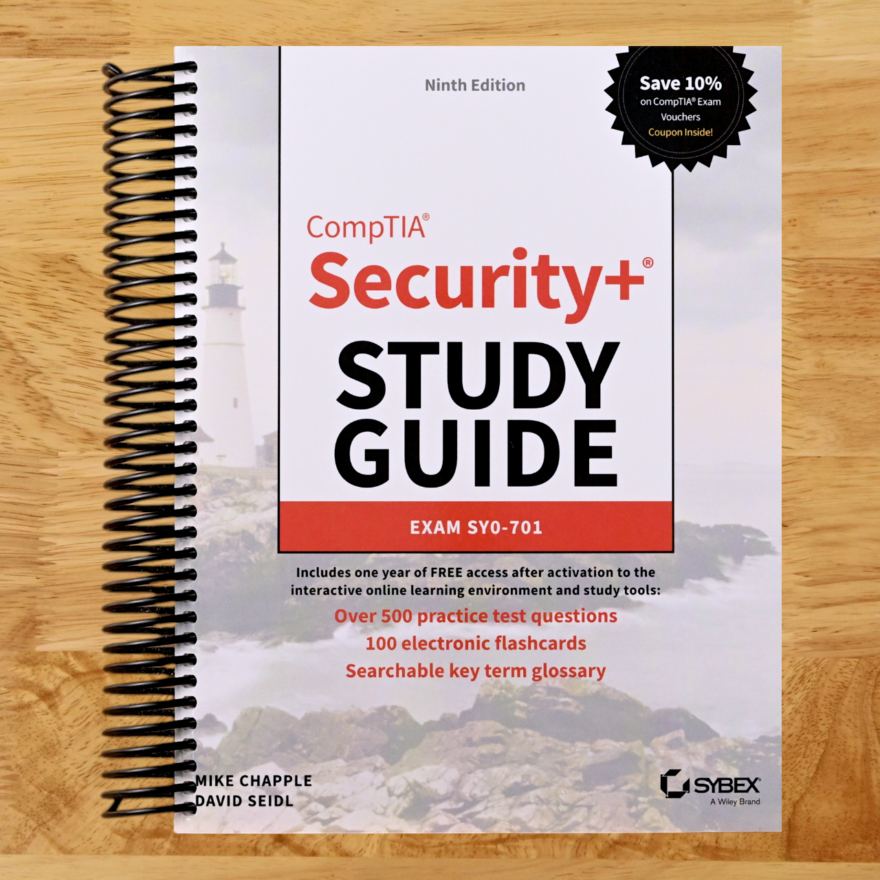 CompTIA Security+ Study Guide with over 500 Practice Test Questions: Exam SY0-701 (Sybex Study Guide) (Spiral bound) Happy Coil spiral bound book