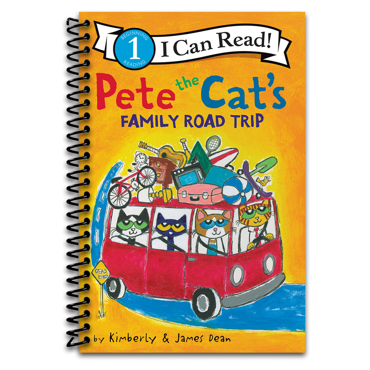 Pete the Cat’s Family Road Trip (I Can Read Level 1) (Spiral bound)