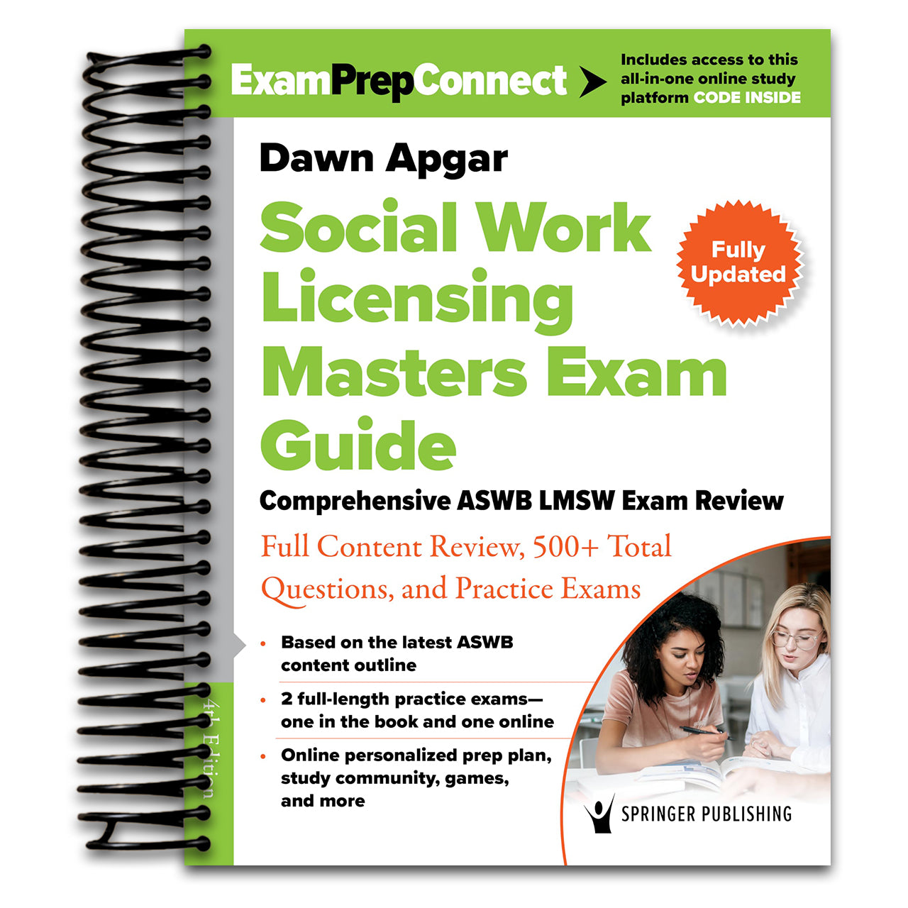 Social Work Licensing Masters Exam Guide: Comprehensive ASWB LMSW Exam Review with Full Content Review, 500+ Total Questions, and Practice Exams (Spiral bound)
