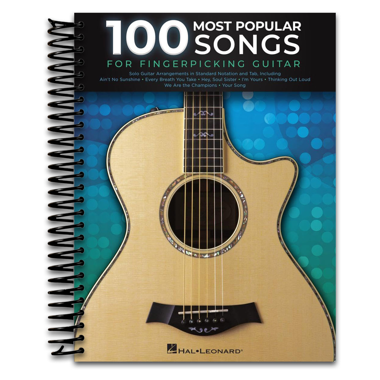 100 Most Popular Songs for Fingerpicking Guitar | Solo Guitar Songbook with Tablature and Standard Notation | Fingerstyle Sheet Music Book for Acoustic Guitarists | For Beginner Student and Teacher (Spiral bound)