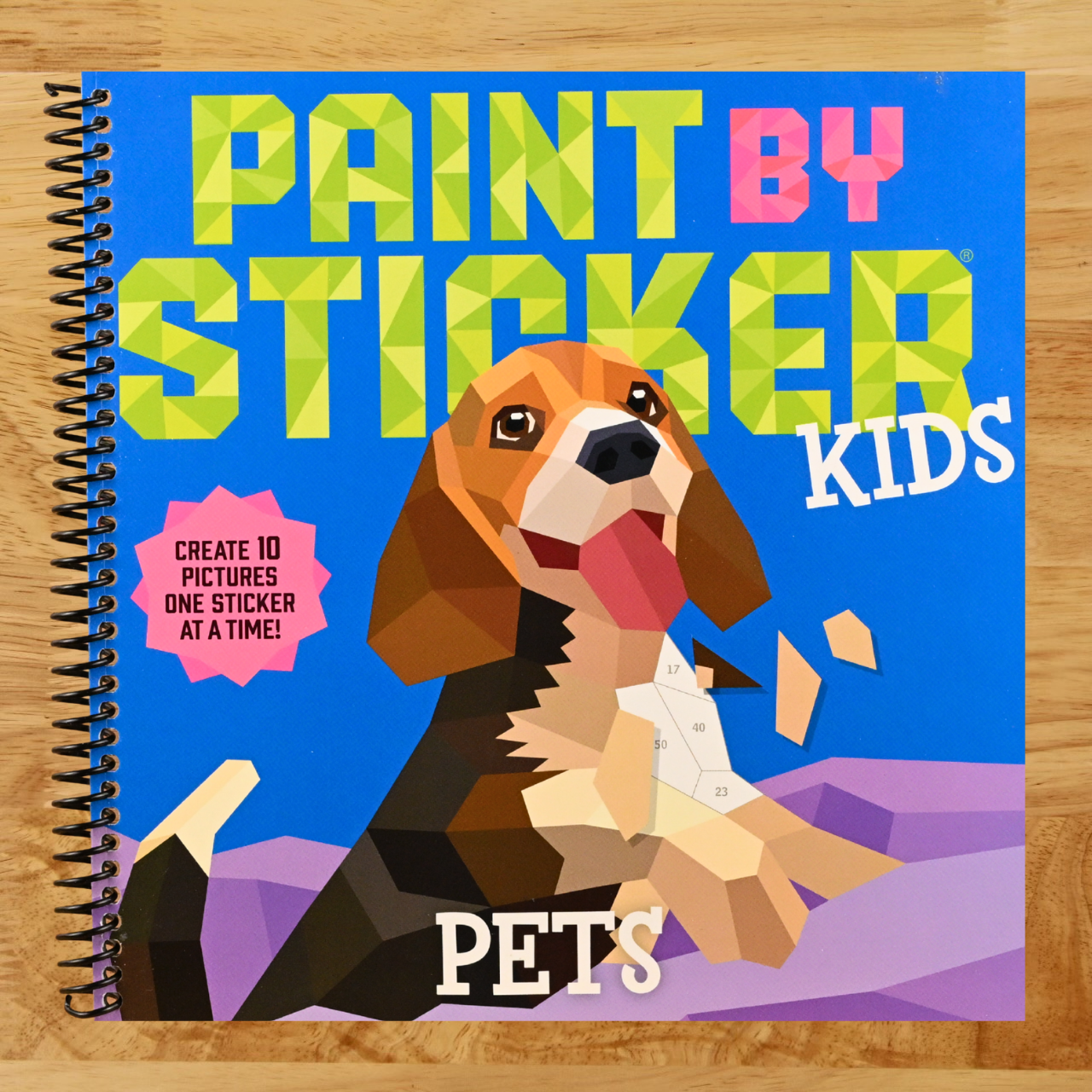 Paint by Sticker Kids: Pets: Create 10 Pictures One Sticker at a Time! (Spiral bound)