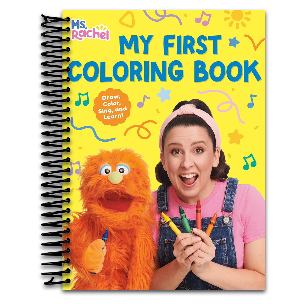 My First Coloring Book (Ms. Rachel) (Spiral bound)