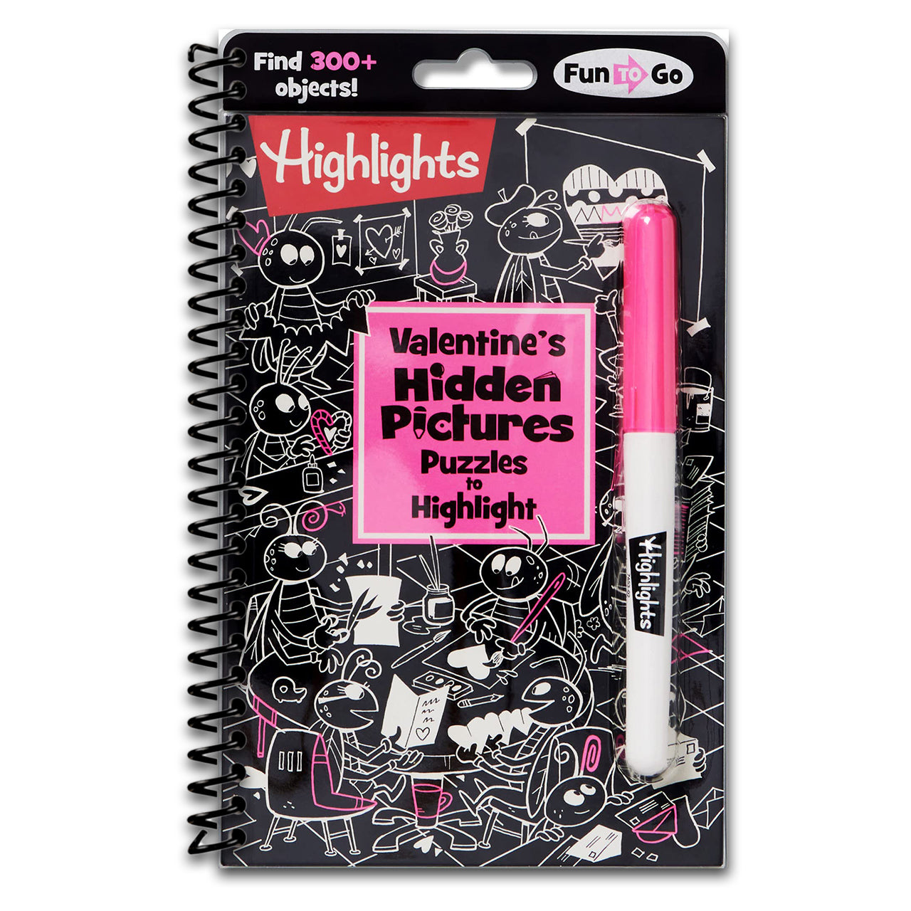 Valentine's Hidden Pictures Puzzles to Highlight: Valentines Book for Kids 6 and Up (Highlights Hidden Pictures Puzzles to Highlight Activity Books) (Spiral bound)