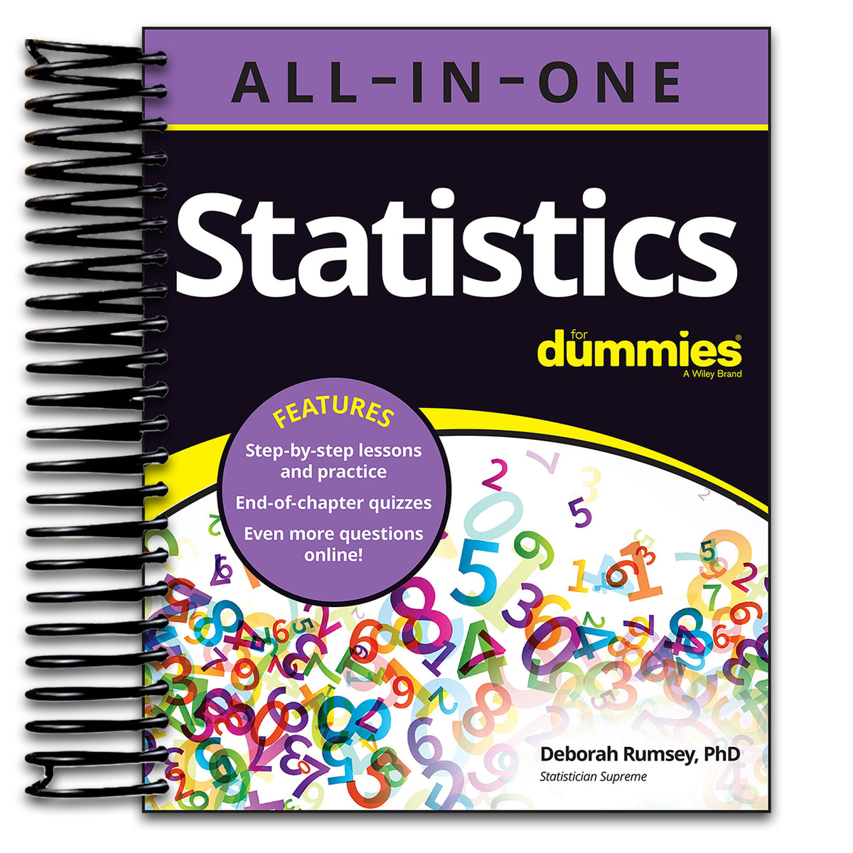 Statistics All-in-One For Dummies (Spiral bound) Happy Coil spiral bound book