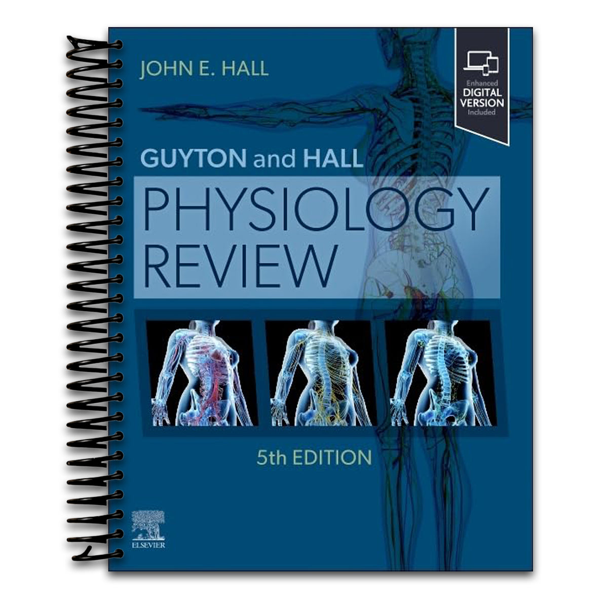 Guyton & Hall Physiology Review (Spiral bound) Happy Coil spiral bound book