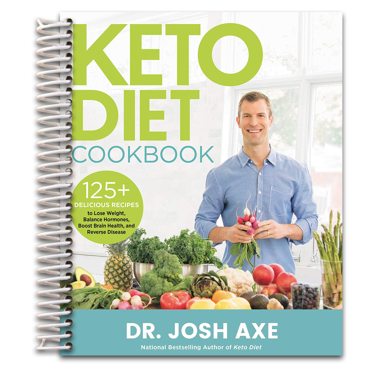 Keto Diet Cookbook: 125+ Delicious Recipes to Lose Weight, Balance Hormones, Boost Brain Health, and Reverse Disease (Spiral bound) Happy Coil spiral bound book