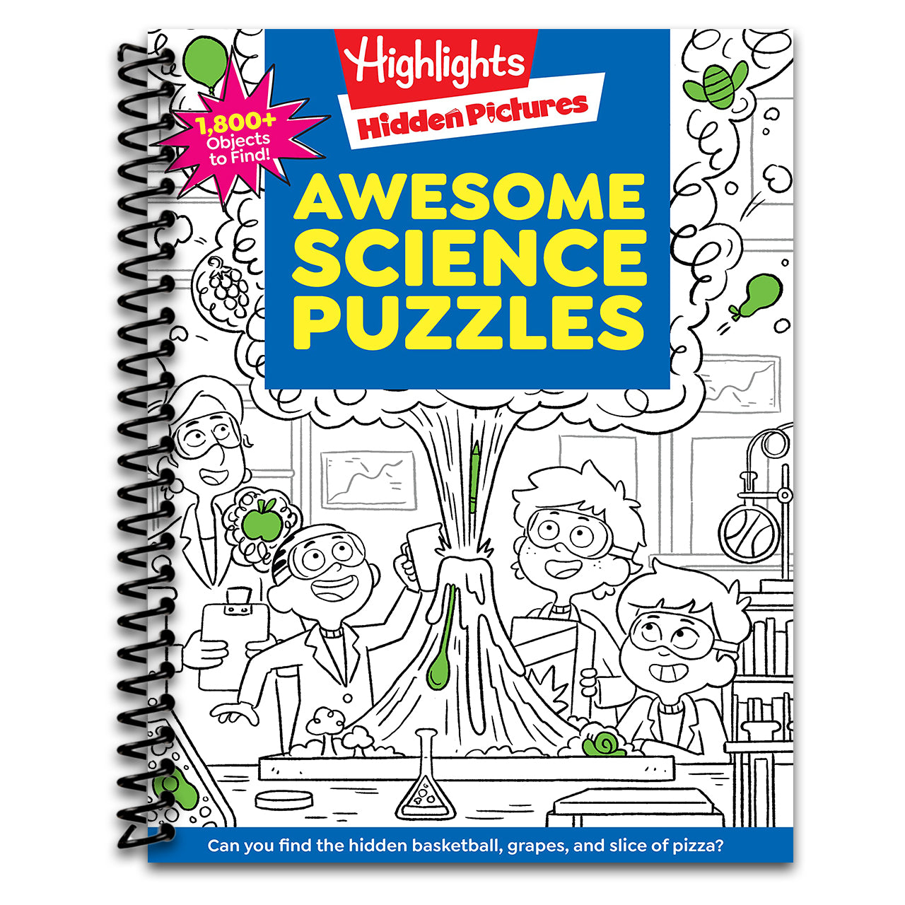 Awesome Science Puzzles: Find and Seek 100+ Science Hidden Picture Puzzles for Kids 6+, Highlights Puzzle Book for Kids (Highlights Hidden Pictures) (Spiral bound)