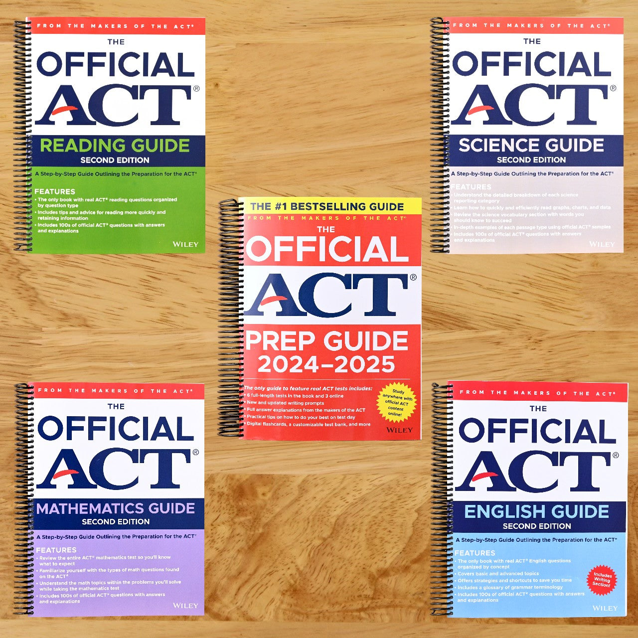 The Official ACT Prep & Subject Guides 2024-2025 Complete Set