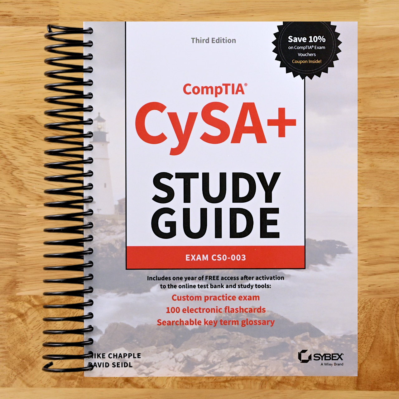 CompTIA CySA+ Study Guide: Exam CS0-003 (Sybex Study Guide) (Spiral bound) Happy Coil spiral bound book