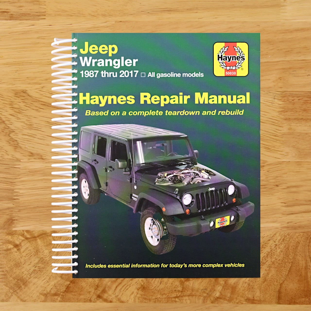 Jeep Wrangler 4-cyl & 6-cyl Gas Engine, 2WD & 4WD Models (87-17) Haynes Repair Manual (Does not include info specific to diesel engine models. Includes coverage apart from specific exclusion noted)