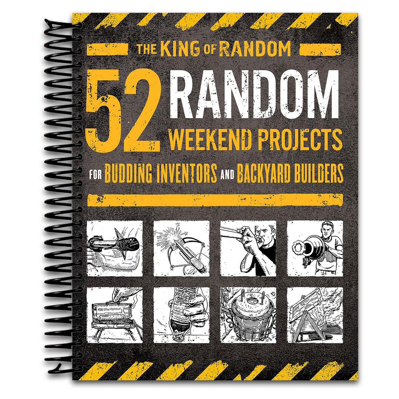 52 Random Weekend Projects: For Budding Inventors and Backyard Builders (Spiral bound) Happy Coil spiral bound book