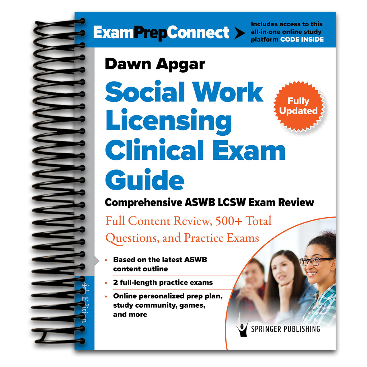 Social Work Licensing Clinical Exam Guide: Comprehensive ASWB LCSW Exam Review with Full Content Review, 500+ Total Questions, and Practice Exams (Spiral bound) Happy Coil spiral bound book