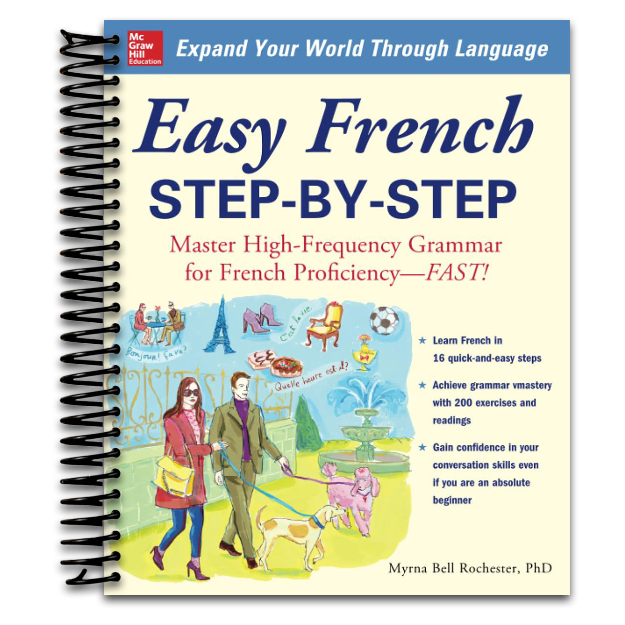 Easy French Step-by-Step (Spiral bound)