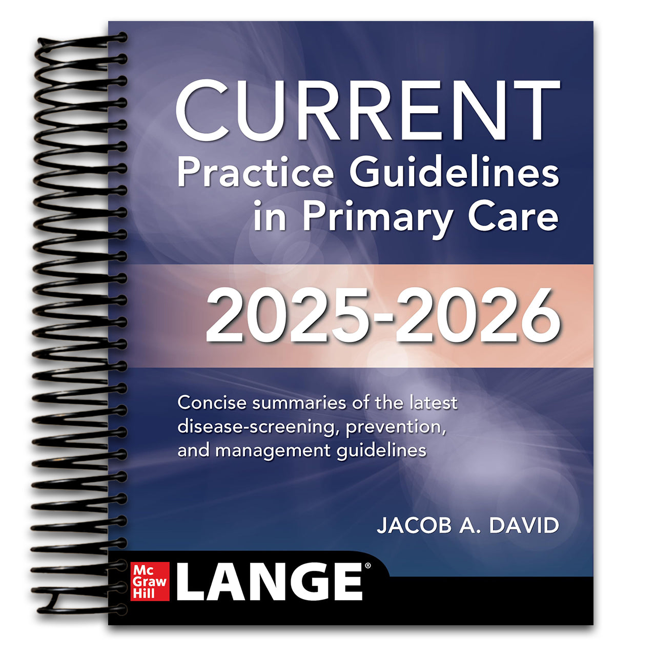 CURRENT Practice Guidelines in Primary Care 2025-2026 (Spiral bound) Happy Coil spiral bound book